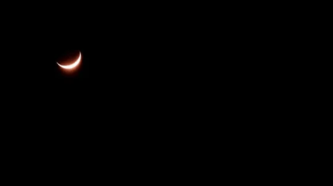 Moon on the night the dark sky FULL HD Stock Footage 34437633
