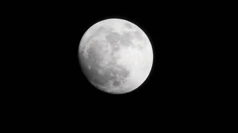 Moon on the night the dark sky. FULL HD Stock Footage 43342258