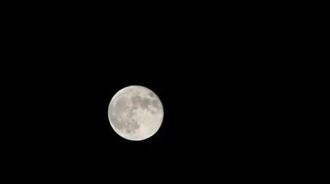 Moon on the night the dark sky (Time Lapse) Stock Footage 20436238