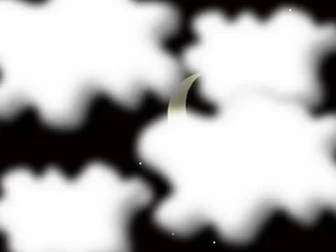 Moon at night Stock Footage 10573686