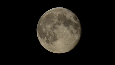 Moon in the night Stock Footage 75564690