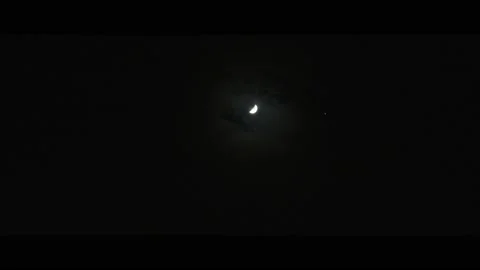 Moon at night Video stock 228793537