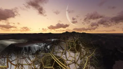 Moon night Stock Illustration