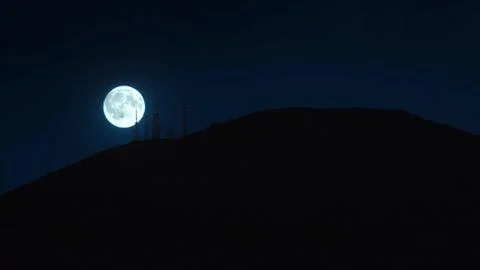 Moon at night Stock Photos