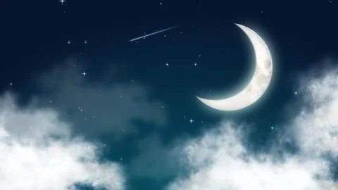 Moon night  Stock Photos