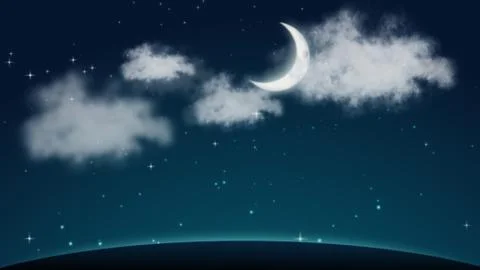 Moon night  Stock Photos