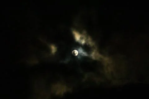 Moon at night Stock Photos