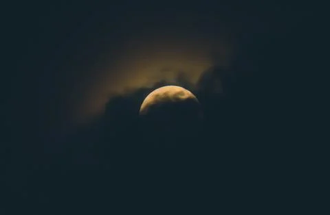 Moon at night Stock Photos