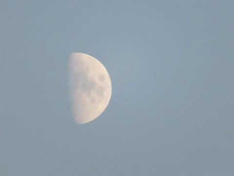 Moon night satellite large reflection Martian craters Fotos Stock