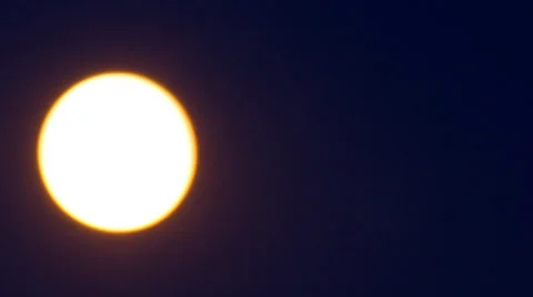 The moon in the night sky Stock Footage 32062662