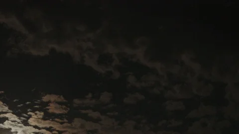 Moon in the night sky Stock Footage 117832398