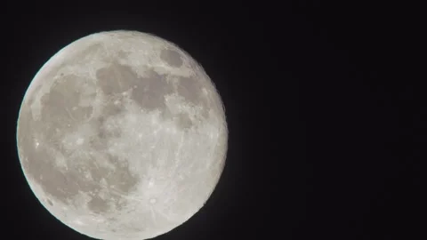 Moon in night sky. 库存影片 153650234