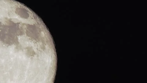 Moon in night sky. Stock Footage 153653368