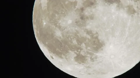 Moon in night sky. Stock Footage 153658426