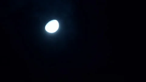 The moon in the night sky Stock Footage 276518527