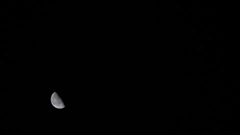 Moon in night sky G Continuous Sequence Pt5 of 12 Stock Footage 241484816