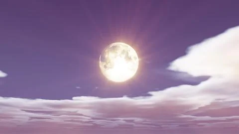 Moon night sky Illustrazione stock