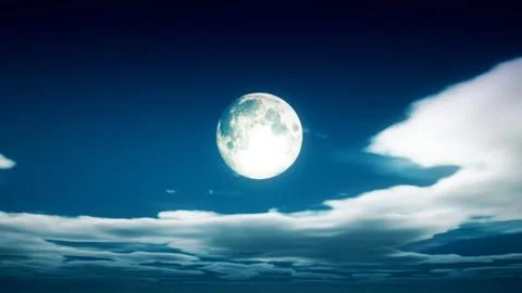 Moon night sky Stock Illustration