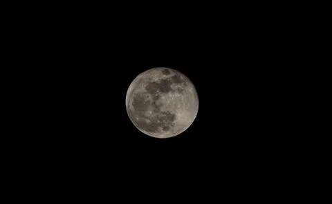 Moon in the night sky Ilustração Stock