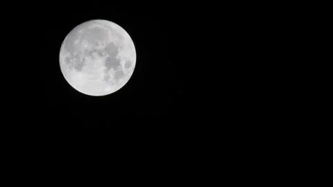 Moon in night sky J Continuous Sequence Pt3 of 15 Stock Footage 241501094