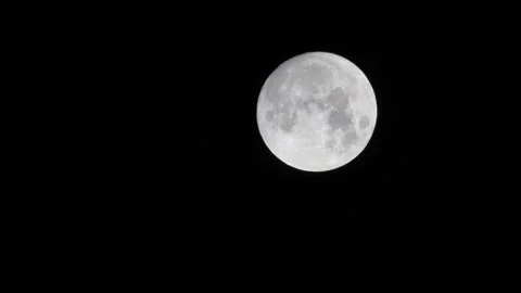 Moon in night sky J Continuous Sequence Pt9 of 15 Stock Footage 241508871