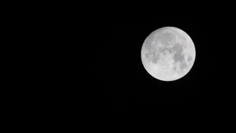 Moon in night sky J Continuous Sequence Pt11 of 15 Stock Footage 241511483
