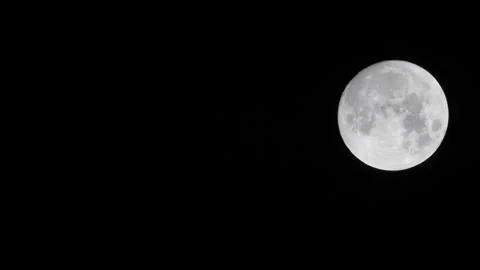 Moon in night sky J Continuous Sequence Pt13 of 15 Stock Footage 241514008