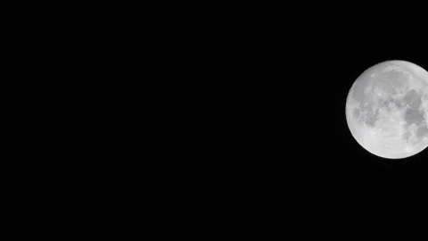 Moon in night sky J Continuous Sequence Pt15 of 15 Stock Footage 241516142