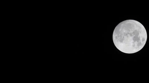 Moon in night sky J Continuous Sequence Pt14 of 15 Stock Footage 241516308