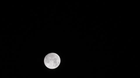 Moon in night sky L Continuous Sequence Pt9 of 14 Stock Footage 241528344
