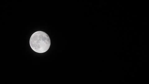Moon in night sky N Continuous Sequence Pt4 of 21 Stock Footage 241537056