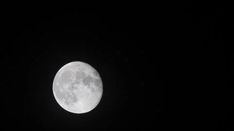 Moon in night sky O Continuous Sequence Pt2 of 18 Stock Footage 241542974