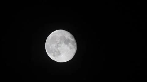 Moon in night sky O Continuous Sequence Pt4 of 18 Video stock 241545478
