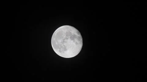 Moon in night sky O Continuous Sequence Pt5 of 18 Stock Footage 241548133