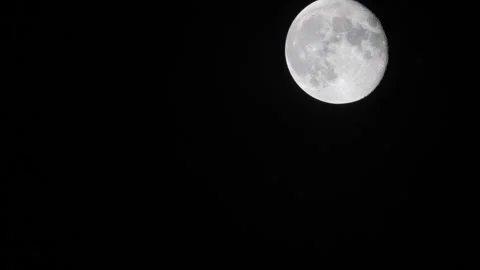 Moon in night sky O Continuous Sequence Pt11 of 18 Stock Footage 241558104