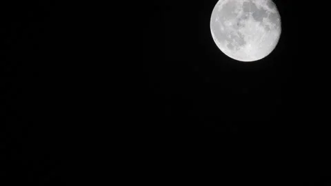 Moon in night sky O Continuous Sequence Pt12 of 18 Stock Footage 241558583
