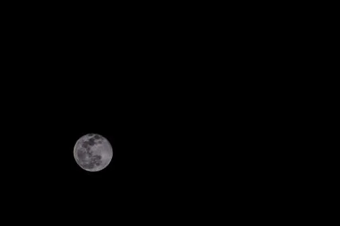 Moon in Night Sky Stock-Fotos