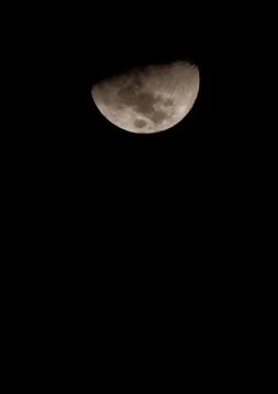 The moon in the night sky Foto stock