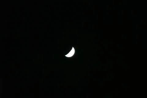 Moon in the night sky Fotos Stock