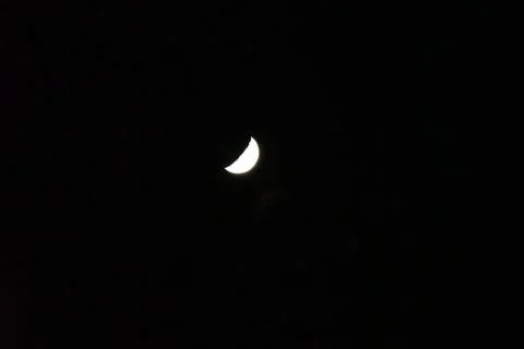 Moon in the night sky Fotos Stock