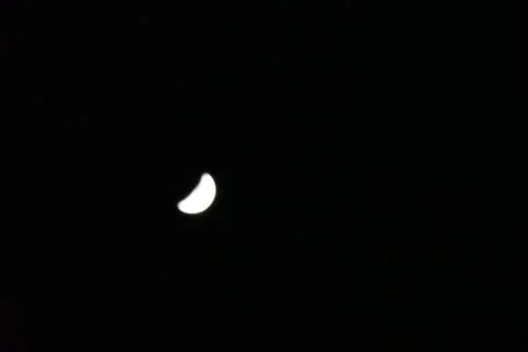 Moon in the night sky Fotos Stock
