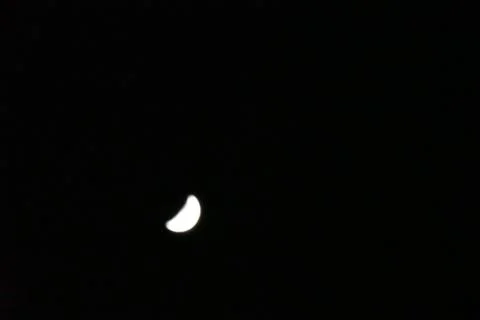 Moon in the night sky Fotos Stock