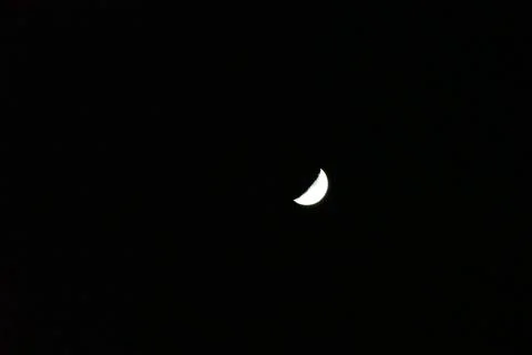 Moon in the night sky Fotos Stock