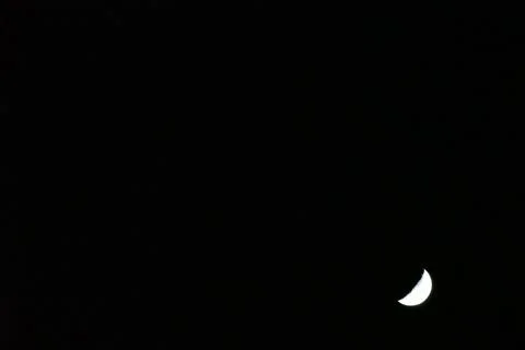 Moon in the night sky Fotos Stock