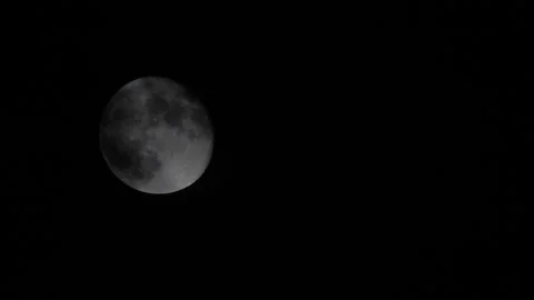Moon in night sky Q Continuous Sequence Pt2 of 11 Stock Footage 241762385