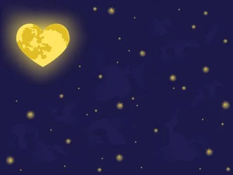 Moon on night sky. vector backgrounds moon on night sky. vector background... Stock Photos