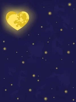 Moon on night sky. vector backgrounds moon on night sky. vector background... Stock Photos
