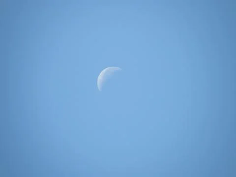 The moon in the night of summer Stock Photos
