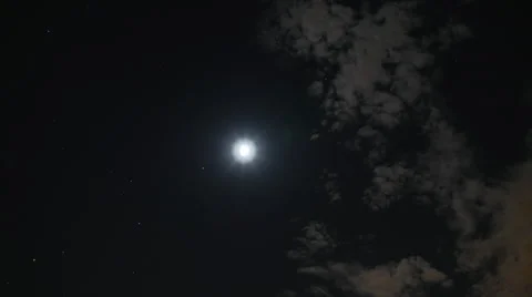 Moon Night Timelapse Video stock 52605506