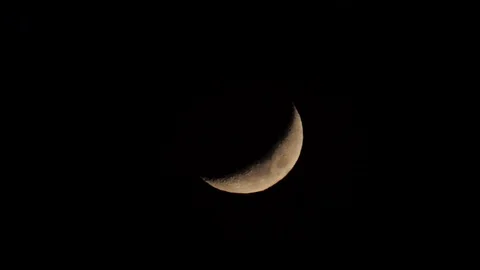 The moon at night.Moon at night. Close-up Stock Footage 120698998